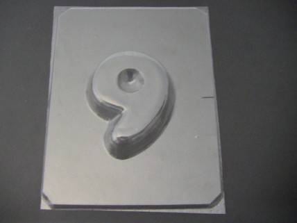 8009 Number Nine 9 Large Chocolate or Hard Candy Mold